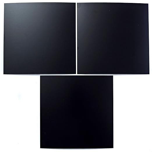 EAGLE 1: 12" x 12" 26 Gauge Sheet Metal Squares (3 Pack Per Order, Multiple Colors) Great for Arts, Crafts, DIY Home or Work Projects (12" X 12", Black)