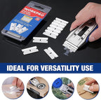 WORKPRO 50-Pack Single Razor Edge Blades, Industrial Scraper Razor Blades, High Carbon Steel One Edge Razor Blades