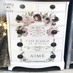 Chalky Chicks All-in-One Chalk Paint for Furniture or Cabinet -4Fl Oz- Matte Finish Powdered Snow (Pure White) for Metal, Wood Furniture Paint - No Sanding All-in-One for Home Decor & Crafts, USA Made