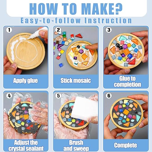 Mosaic Crystal Grout, Mosaics Tile Tools, Mosaic Tile Accessories – Essential for Handmade Grouting and Perfect for DIY Craft Projects (Gray, 4.5oz)