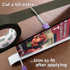BookGuard 1-1/2 Inch Vinyl-Coated Cotton Cloth Bookbinding Repair Tape, 15 Yard Roll, Olive Green