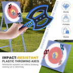 Throwing Axe for Axe Throwing Game for Backyard, Throwing Axe Set with Throwing Star for Outdoor Games, Durable and Fun for All Ages