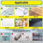 Upgraded Mounting Putty with Pull Tab, Removable Museum Tape Sticky Double Sided Adhesive Dots No Trace for Poster, 182 Pcs 0.6" x 1.38"