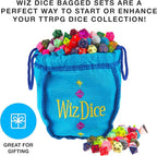 Wiz Dice Halfling's Haversack: Second Breakfast 10mm Miniature Polyhedral Dice (140-pack) 20 Sets of 7 Mini D&D Dice