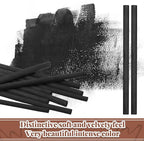 Gueevin 50 Pcs Willow Charcoal Sticks, Willow Charcoal, Artists, Beginners, Students, Perfect for Sketching, Drawing, Shading, and Fine Art Christmas Gifts for Art (5-7mm)