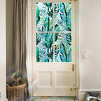 DKTIE Nature Pattern Rainbow Window Film Decorative Stained Glass Window Film Static Cling Films Easy Apply Removable Comes with Tools (U560-rainbow, 35.4" x 118.1")