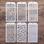 DIY Decorative Stencil Template for Scrapbooking Painting on Wall Furniture Crafts,Set of 6 (Brick)