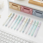 Gel Pens Black Ink Fine Point 0.5mm Retractable Cute Pen for Smooth Writing School Office Supplies (Gold 12-count)