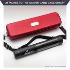Quiver Time Black XL Orion Playmat Tube - TCG MtG Playmat Tube Case with Waterproof Zipper, Hidden Dice Pocket, Adjustable Removable Shoulder Strap, See-Through Window, Fits 14" and 15" playmats