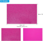 PATIKIL 2mm(1/10") Thick Non Adhesive Glitter Foam Sheet 16x24inch(40x60cm) Purple Red, EVA Shiny Foam Board for Craft, 6 Pcs