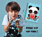 Animation Notebooks | Cute Spiral Notebooks | A5 Size 6.5in x 8.75in | 160 pages | 80 Sheets Smooth, durable, and bleed-resistant 90lb lined inner pages | Interactive cover that brings your imagination to life | Creative Companion for journaling, notes...