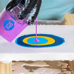 Pouring Masters 20 Ounce (600ml) Graduated Plastic Mixing Cups (Box of 12) - Paint Mixing Cups for Epoxy Resin, Art, Kitchen, Baking - Measurements in OZ and ML, 4 Different Measuring Ratios 1:1