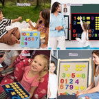 CHEFAN Felt Numbers for Kids, Board Pieces, Precut Story Pieces, Figures, Number Learning Toy for Counting, Math Counters for Preschool Kindergarten