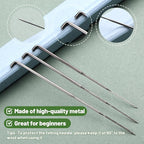Yizzvb Wool Felting Needles, 4 Sizes Felting Needles with Needle Bottle Felting Tool Holders, Complete Needle Felting Tools Kit Needle Felting Supplies for Beginner Professional