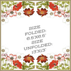 20-ct 13x13 Flowers Paper Luncheon Decoupage Napkins, 3-Ply Servilletas Printed Flower Anemones with Georginia Cocktail Napkin for Art, Dinner and Party, Disposable Napkins Decor