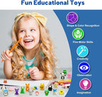 Animal Erasers for Kids, 65 Pcs Kids Pencil Erasers Bulk Puzzle Erasers for School Classroom Prizes