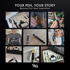 Wordsworth & Black Fountain Pen Gift Set, Includes Bottle, 6 Cartridges, Refill Converter, 4 Replacement Nibs, Premium Package, Journaling, Calligraphy, Smooth Writing Pens [Blue Chrome]