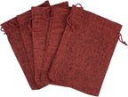 Palmhomee Pack of 25 Burlap Gift Bags with Drawstring Linen Jewelry Pouches Wedding Hessian Jute Bags for Birthday Jewelry and Treat Pouches Party Wedding Favors Gift Art and DIY Craft (6x8 Inch,