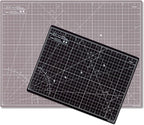 Elan Cutting Mat A2 Black & Taupe, Self Healing Cutting Mat 18x24 Inch, 5-Ply Craft Board Black, Hobby Board for Crafts 18x24 Inch