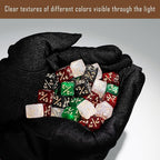 108PCS MTG Keyword Tokens & 12mm MTG Life Counter Dice Set for Magic Card, CCG Creature Stats Loyalty Dice with Box, Magic TCG Card Game Accessories