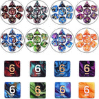 DND RPG Dice Sets 30 x 7 Polyhedral Dice (210pcs) for Dungeons and Dragons Tabletop Role Playing Adventure Games, with a Large Drawstring Bag