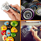 AROIC Paint Pens Paint Markers, 16 colors Oil-Based Waterproof Painting Marker Pen Set On Rock, Wood, Fabric, Metal, Plastic, Glass, Canvas, Mugs, Waterproof, DIY Craft and More