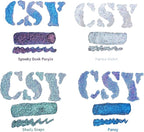 CSY art gallery Pearlescent Liquid Acrylic Ink Set Bottle -Shimmering Purple Permanent Calligraphy Inks-High Gloss,Metallic Paint for Crafts, Resin Art, DIY, Furniture, Wood (Lavender Manor Set)