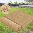 Buryeah 40 Inch x 6.6 ft Burlap Fabrics Roll Natural Jute Burlap Garden Tree Wrap Outdoor Weed Barrier DIY Fall Halloween Craft Winter Frost Plant Landscape Blankets Cloth for Plant Gardening Shrubs