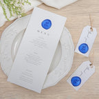 PONATIA Eucalyptus Wedding Invitation Envelope Seal Stickers, 50 Pcs Self- Adhesive Royal Blue Stickers, Perfect for Invitation, Envelopes, Christmas Cards, Gift Wrapping, Party Menu Décor