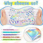 VINYL FROG Holographic HTV Vinyl Roll 12" x12ft Holographic Silver Metallic Heat Transfer Vinyl Iron on Vinyl Easy to Cut & Weed DIY Heat Press Design for T-Shirts