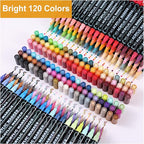 120 Colors Waterproof Dual Tip Acrylic Paint Pens, Dot & Fine Tip Premium Coloring Drawing Markers Set for Wood, Rock, Canvas, Glass, Ceramic Surfaces and DIY Crafts Making Art Supplies