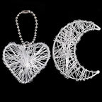 TecUnite Aluminum Craft Wire for Sculpting Armature Bendable Craft Wire for DIY Jewelry Making (2 Rolls,Silver,10 M x 2 mm)