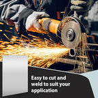 2 Pcs 16 x 12 Inch Mild Steel Sheet Cold Rolled 16 Gauge Metal Plate Weldable Metal Sheets for Professional Industrial DIY Use, Clean Surface Easy to Weld