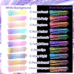 Ceya Chameleon Mica Powder, 1.8oz/ 50g Elven Eye Chrome Nail Powder, Cosmetic Grade Pearlescent Effect Color Shift Pigment for Epoxy Resin, Makeup, Nail Polish, Soap Dye, Candle Making, Craft