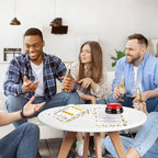 Office Party Friendly Feud Game with 2 Answer Buzzers, Team Building Feud Cards for Family Game Night Fun Trivia Quiz for Work Staff Coworkers Groups