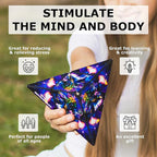 SHASHIBO Shape Shifting Box - Award-Winning Fidget Toy w/ 36 Rare Earth Magnets - Fidget Cube Transforms Into Over 70 Shapes, Sensory Toy Gift for Kids, Teens, and Adults (Disco Plaid)
