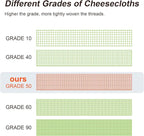 Boao Cheesecloth, Reusable and Breathable, Unbleached Cotton Fine Mesh Weave Cheesecloth, Use for Cooking, Straining, Filtering, Baking (White,Grade 50-294 Sq Feet)