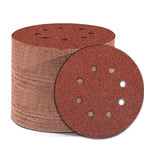 120 Grit 5 Inch Sanding Discs Hook and Loop Sandpaper, 150 PCS 8 Hole Adhesive Medium Grit Sand Paper for Random Orbital Sander