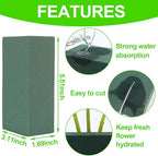 CCINEE 8 Pcs Floral Foam Bricks,Mini Florist Flower Foam Green Blocks Supplies for Fresh and Artificial Flower Arrangements Crafts DIY