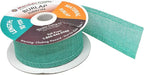 Mandala Crafts Turquoise Burlap Ribbon 1.5 Inches Wide Jute Ribbons for Crafts - 20 Yds Roll Rustic Burlap Wrap Trim Ribbons for Wreaths Bows Wedding Party Decoration