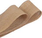 KINJOEK 5 Inch Wide 54 Yards Burlap Ribbon, Natural Jute Fabric Ribbon Crafts Ribbon for Christmas Wedding Gifts Burlap Fabric DIY for Decoration