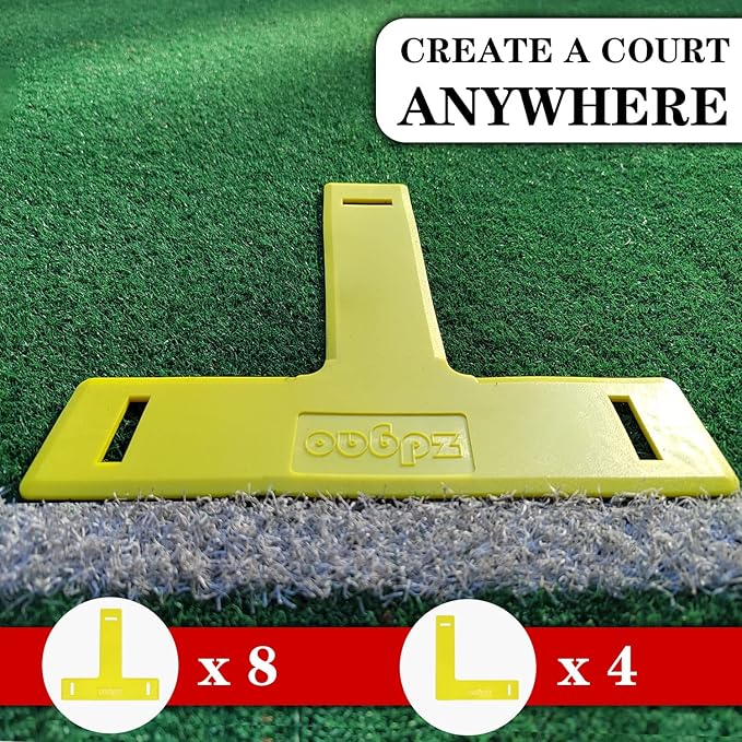 Zdgao Pickleball Set with Net for Driveway, 22 FT Regulation Size Pickle Ball Net Set with Pickleballs, Court Markers and Carry Bag, Steady Metal Frame for Outdoor, Indoor Court