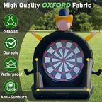 14ft Giant Inflatable Soccer Dart Board with 8 Golf Balls & 2 Soccer Balls Kickball Dartboard Soccer Darts Inflatable with 350W Blower and Air Pump for Outdoor Yard Gym Camp Sport Games