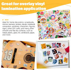 TECKWRAP Matte Laminating Sheets clear laminate sheets Sticker Paper for Inkjet Printer Clear Laminate Sheets for Printable Vinyl Sticker Paper, Photo Paper, Labels 8.26" x 11.69" A4 28 Sheets, Matte