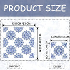 Decoupage Napkins Assorted Floral 27 Pack 9 Styles for DIY Crafting Birthday Party ， Decorative Decoupage Napkins Cocktail Paper ，Each Unfolded 13 Inch (Blue and White Floral)
