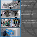Automatic Wire Stripper Machine, Computer Wire Peeling, Electronic Wire Cutting Machine, Cable Cutting 110V, Multi-Function Button, Touchscreens, 0.5-30mm Stripping Length