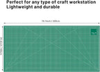Headley Tools 39.4'' X 78.7'' Thickened Self Healing Cutting Mat, Rotary Cutting Sewing Mat for Crafts, Durable 5-Ply Table Cutting Board for Fabric Quilting Leather Hobby Project, Green