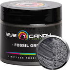 Eye Candy Pigments Premium Grey Mica Powder - Fossil Grey (50gr) - for Epoxy, Resin, Soap, Paint, Woodworking, Acrylic Pouring, Bath Bombs, Fishing Lures - DIY Arts and Crafts Additive