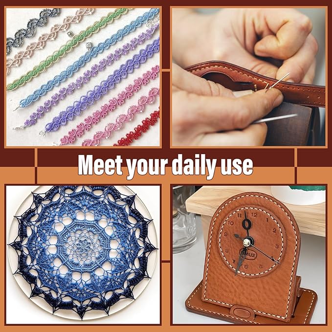 0.55 mm Round Waxed Thread, 14 Colors 76 Yards Spool Wax Coated String, Leather Sewing Waxed Thread for Sewing, Stitching, Beading, Braiding, Bracelet, Bookbinding
