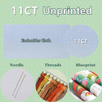 DMCXART Counted Cross Stitch Kits for Adults Needlepoint Kits Unprinted Cross Stitching Embroidery Kit 11CT Cross Stitch Supplies-Tree of Life Swan 18x18 inch